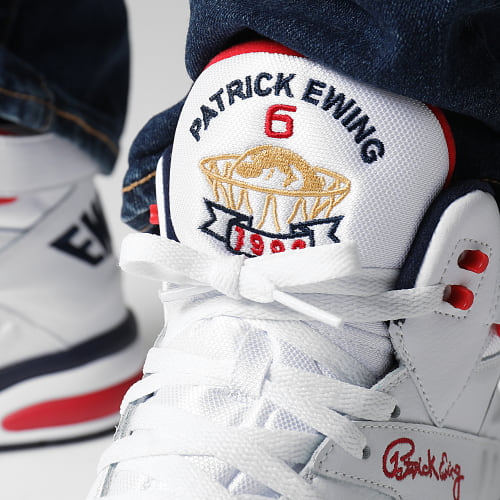Baskets Eclipse 1EW90152 White Navy Red