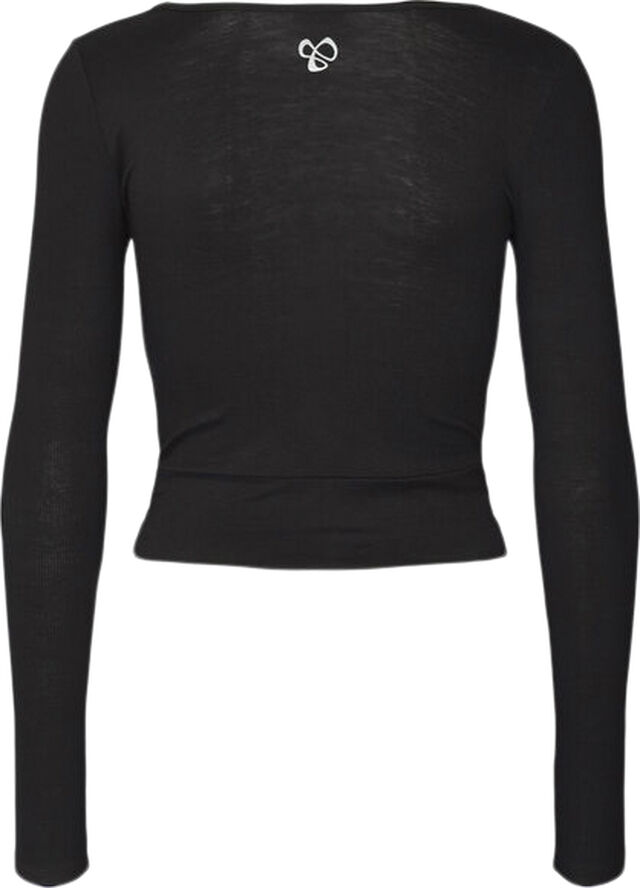 Carite Cover Up Crop trøje Sort