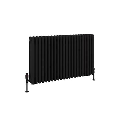 Eastbrook Rivassa 4 koloms radiator 100x60cm staal 2124W zwart mat