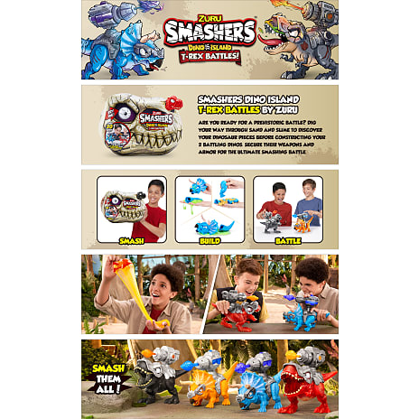 Smashers Dino Island T-Rex Battles
