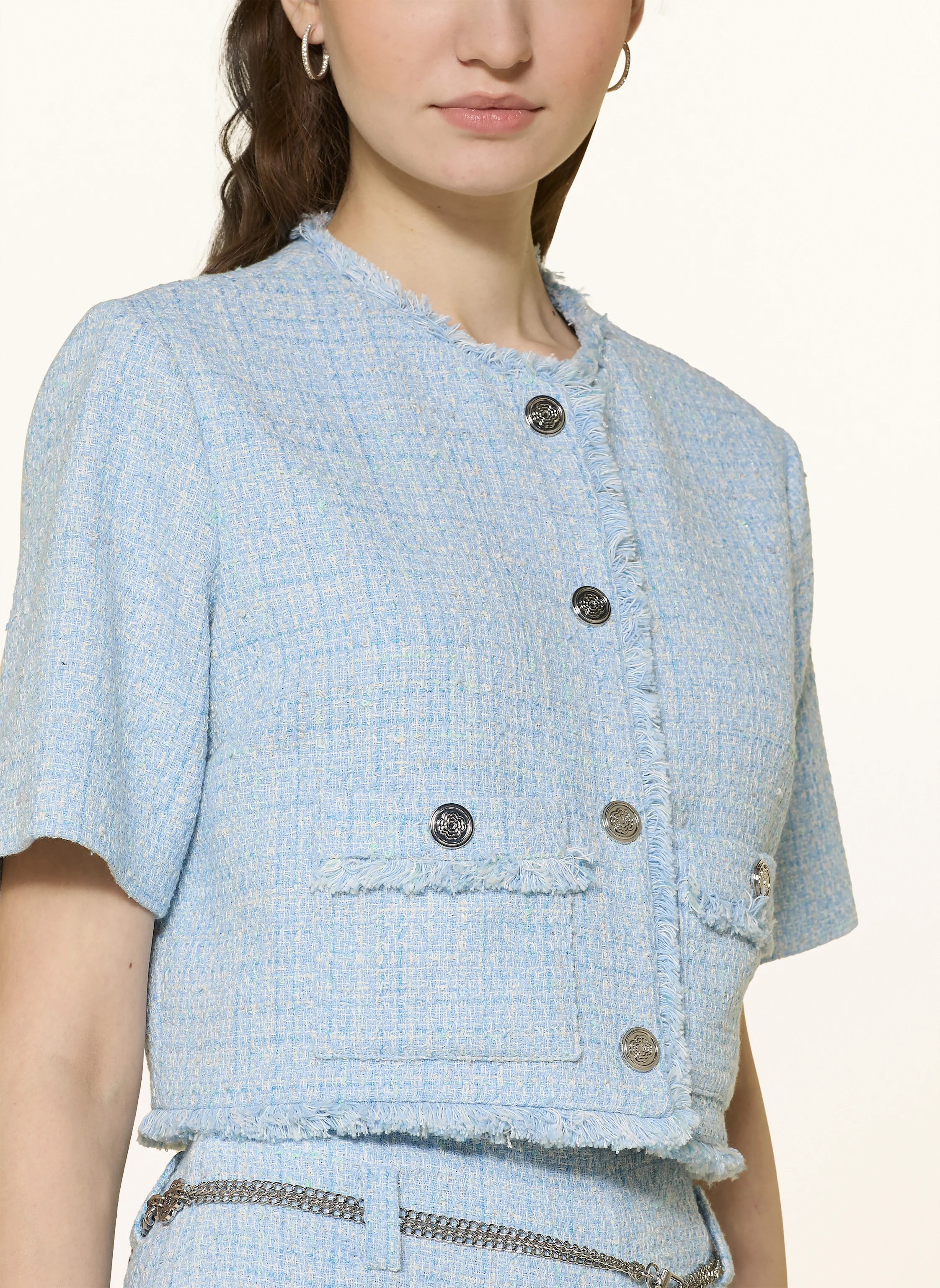maje Cropped-Jacke aus Tweed