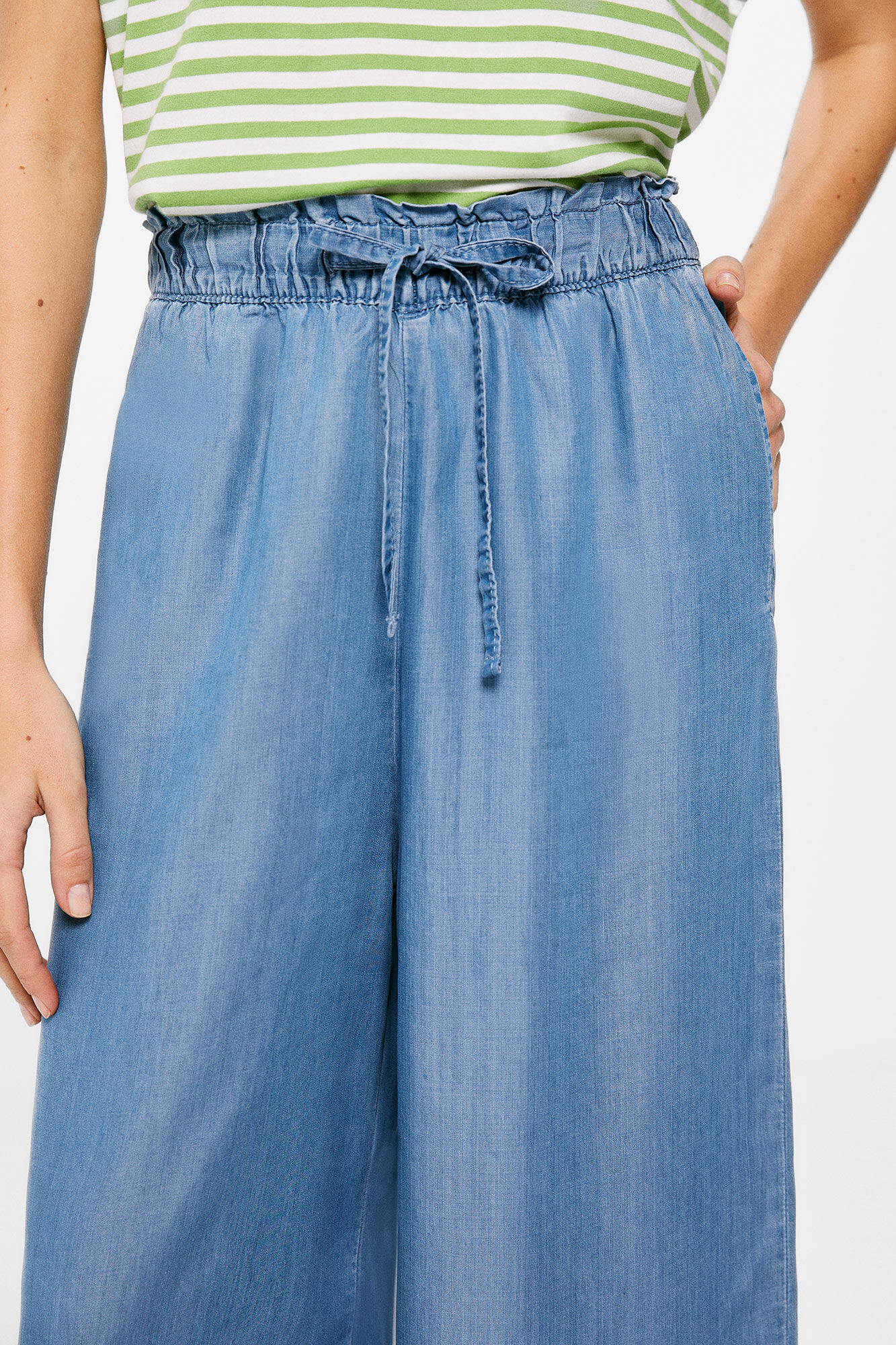 Calça jeans Tencel Panty - azul médio