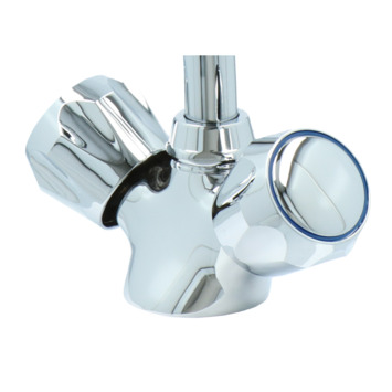 Handson Keukenkraan Thomas 2-knops Chroom met uitloop 235mm