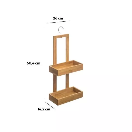 Serviteur douche bambou (H61 cm) Danny Naturel