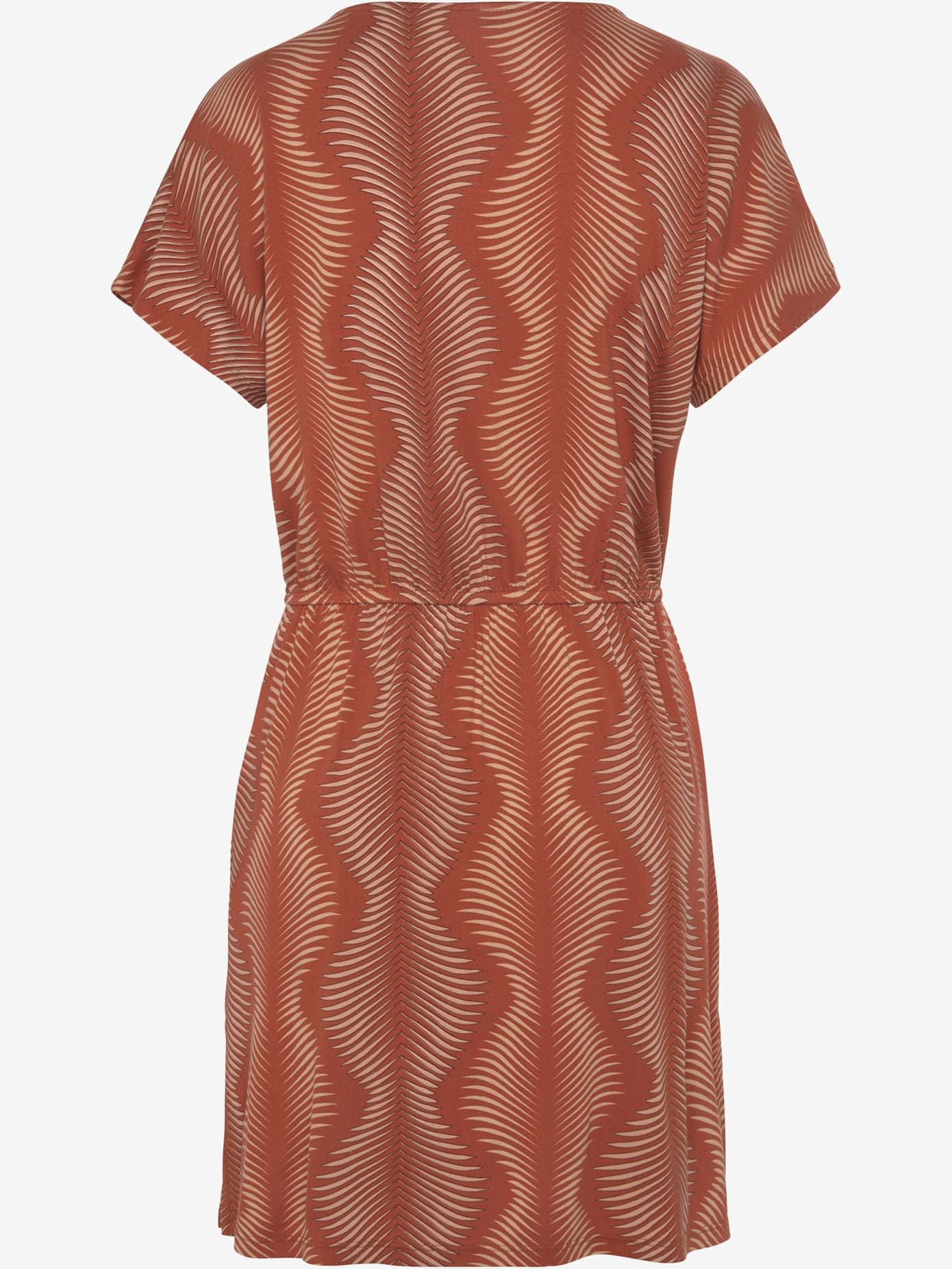 Chemise de nuit robe de nuit courte avec imprimé palmiers graphique