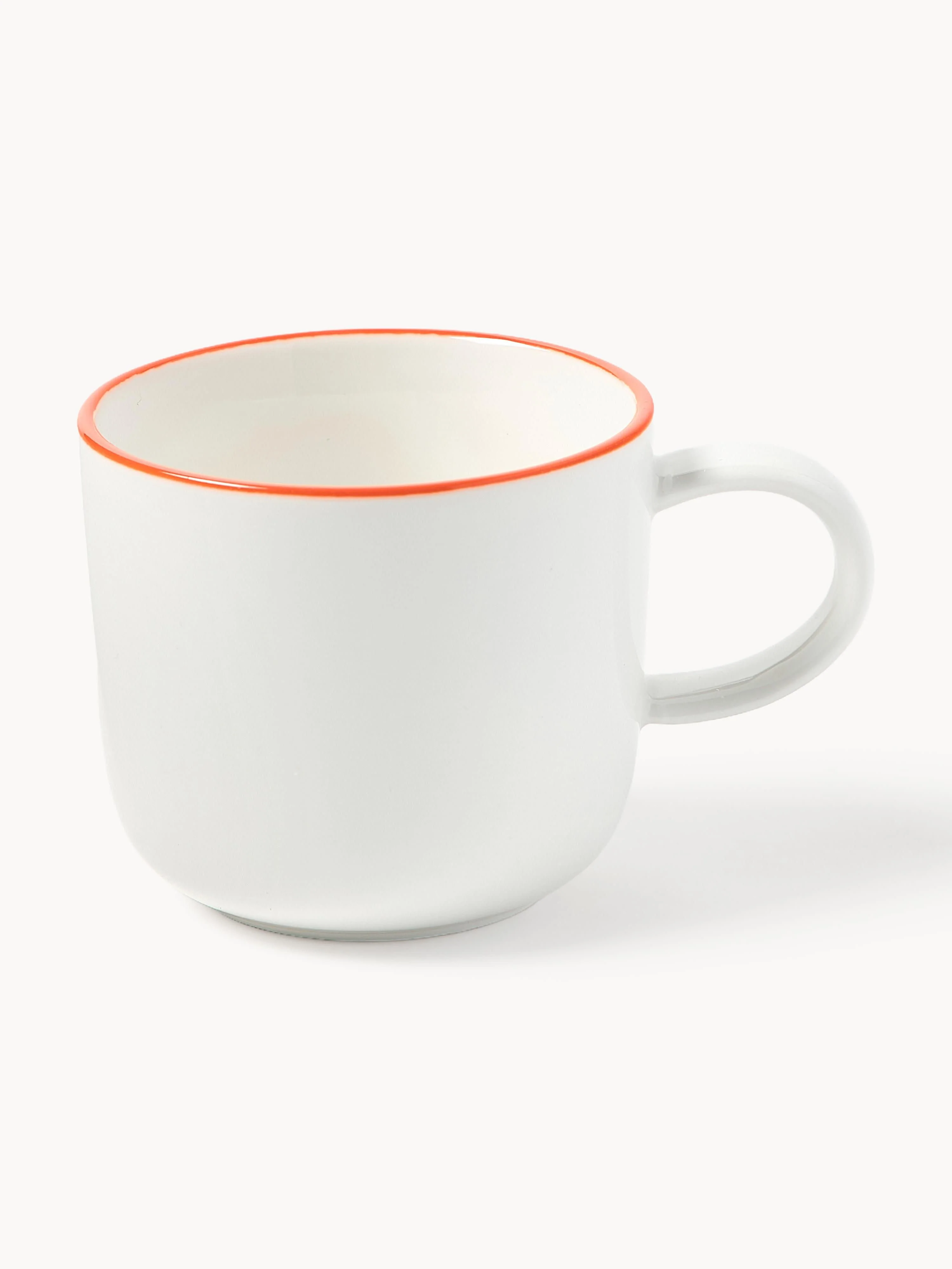Porseleinen espressokopjes Facile met schoteltjes, 2 stuks
