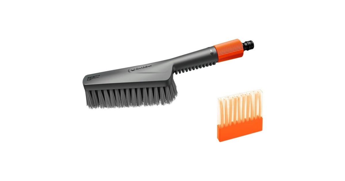 GARDENACleansystem schoonmaakset met handborstel S Soft, zeepstaafjes wasborstel  (Grijs, 18860-20)