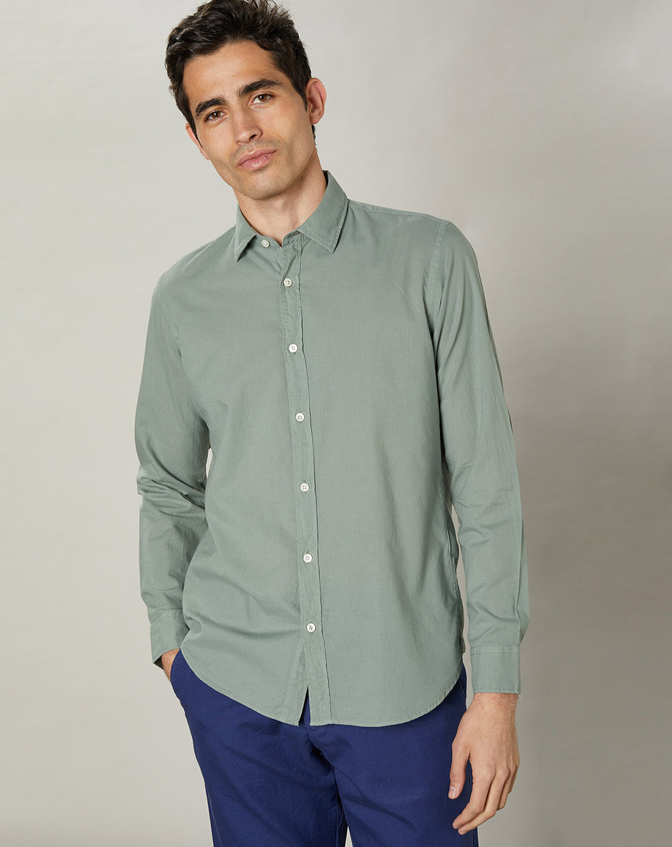 Hartford Chemise slim Sammy Pat cactus