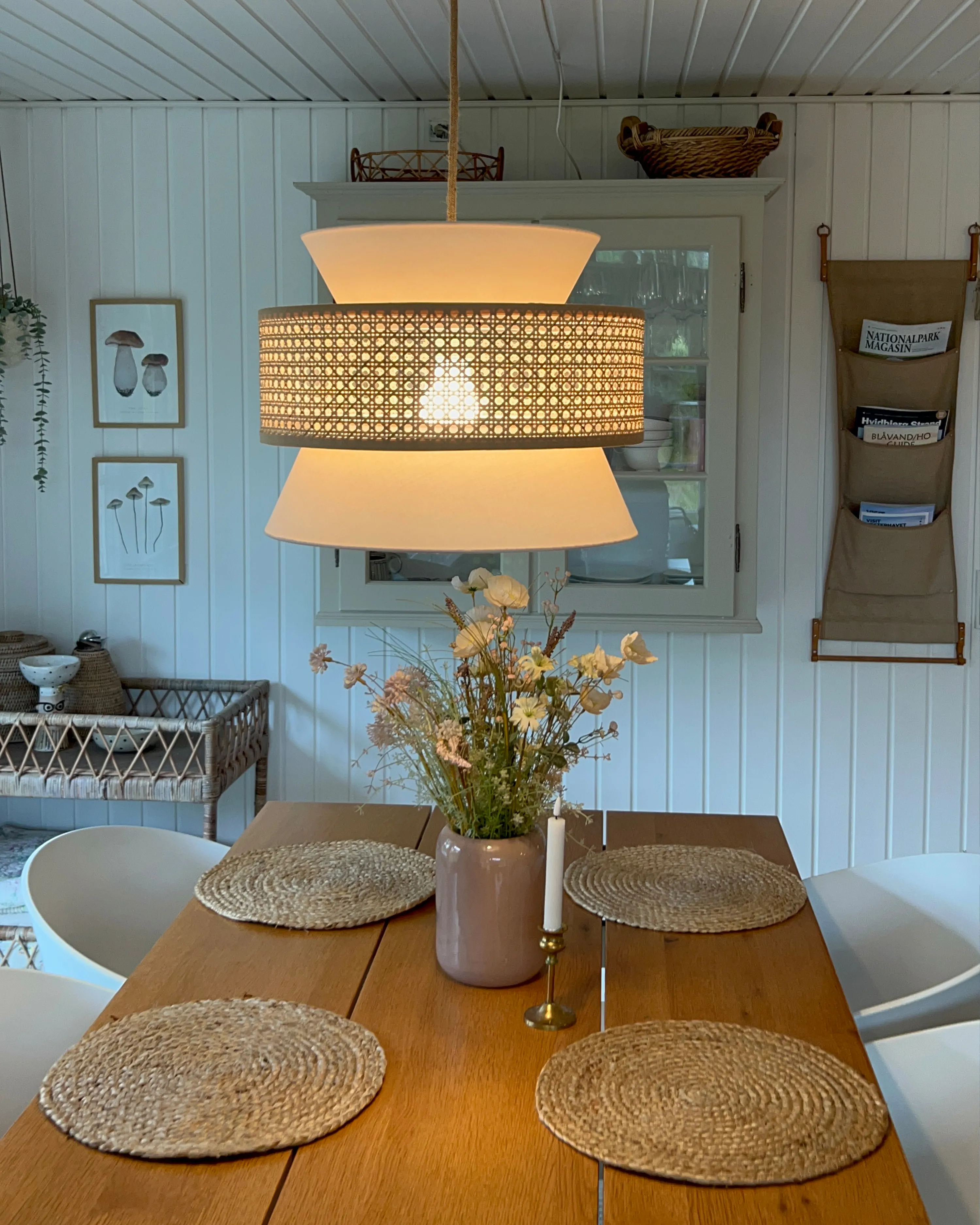 Hanglamp LUYANO Rotan Beige