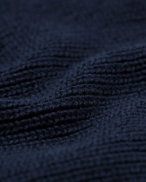 pull col roulé homme bleu foncé