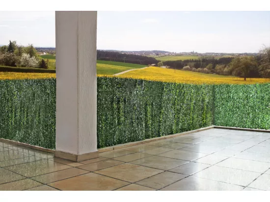 Brise-vue pour balcon revêtement beige 500 x 500 x 100 cm 04_0001079