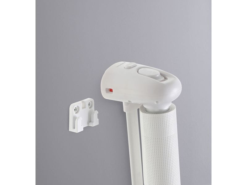 DREAMBABY Türschutzgitter Glide n Hide 60 cm - 140 cm Weiss Einziehbares Türschutzgitter zum Anschrauben
