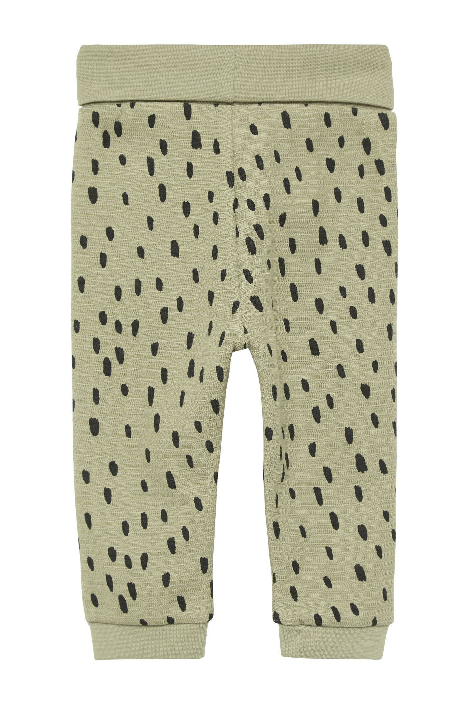 s.Oliver baby broek met stippen kaki