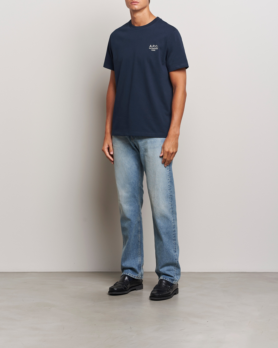 A.P.C. Rue Madame T-Shirt Dark Navy/Ecru