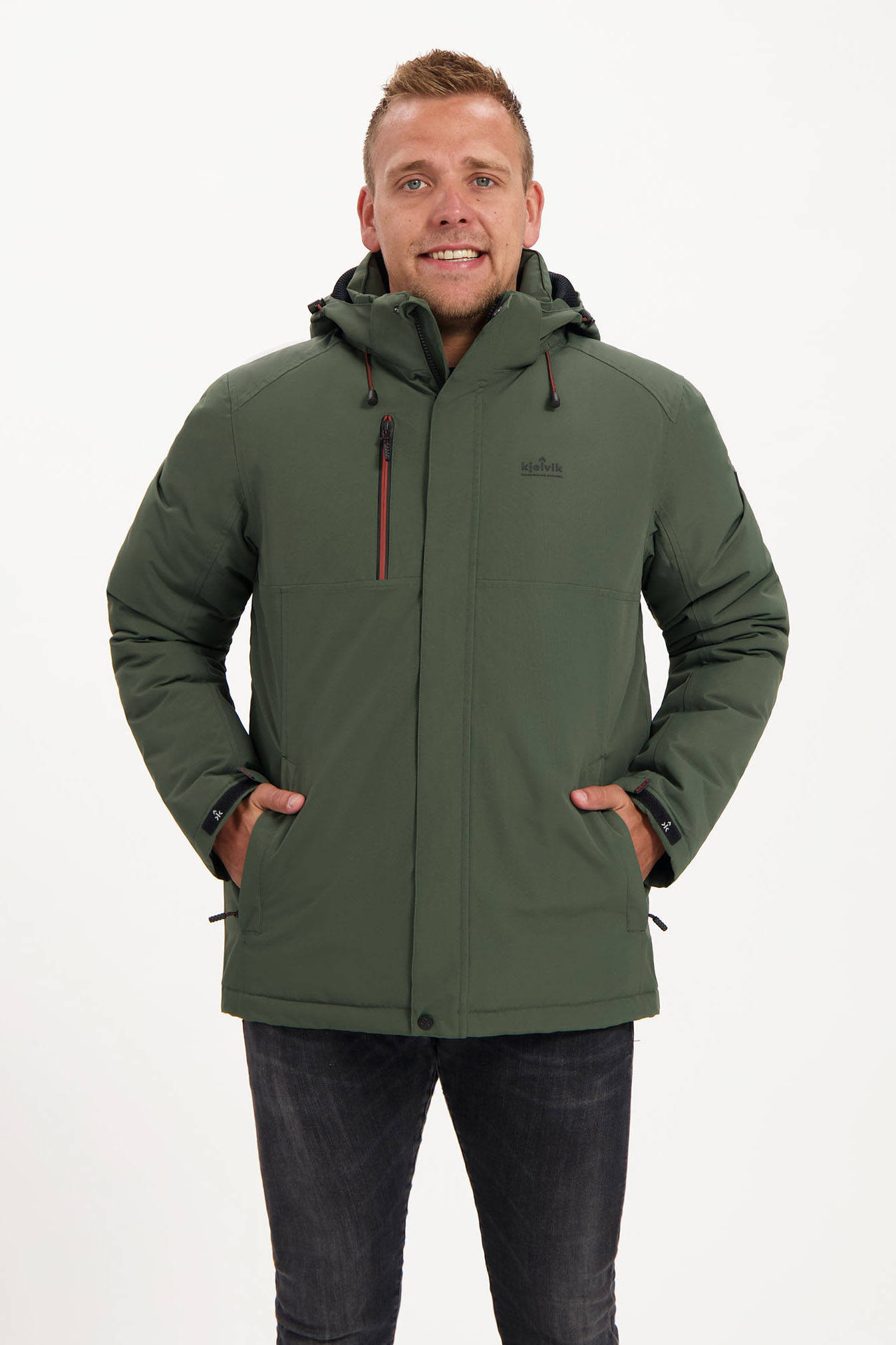 Kjelvik outdoor jas Iben groen