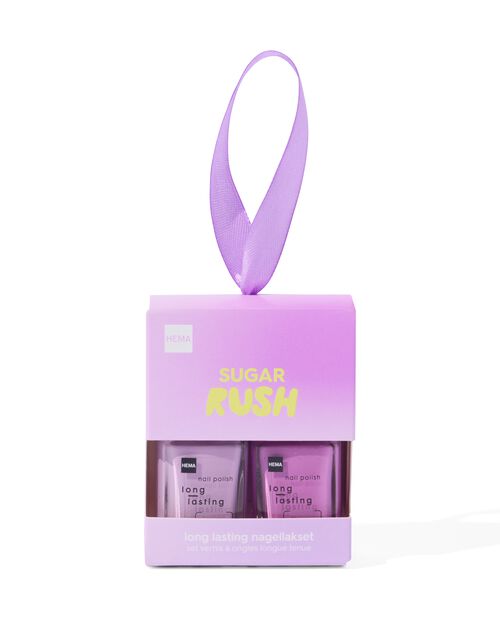 lot de vernis à ongles longue durée violet 2 pièces