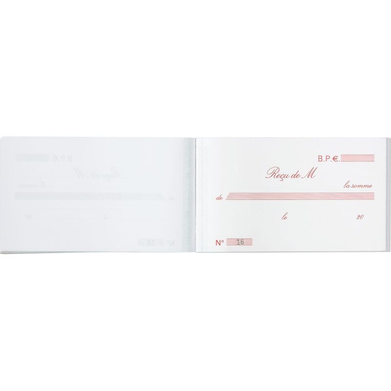Manifold Exacompta 'Reçu' 10,5 x18 cm - 50 dupli