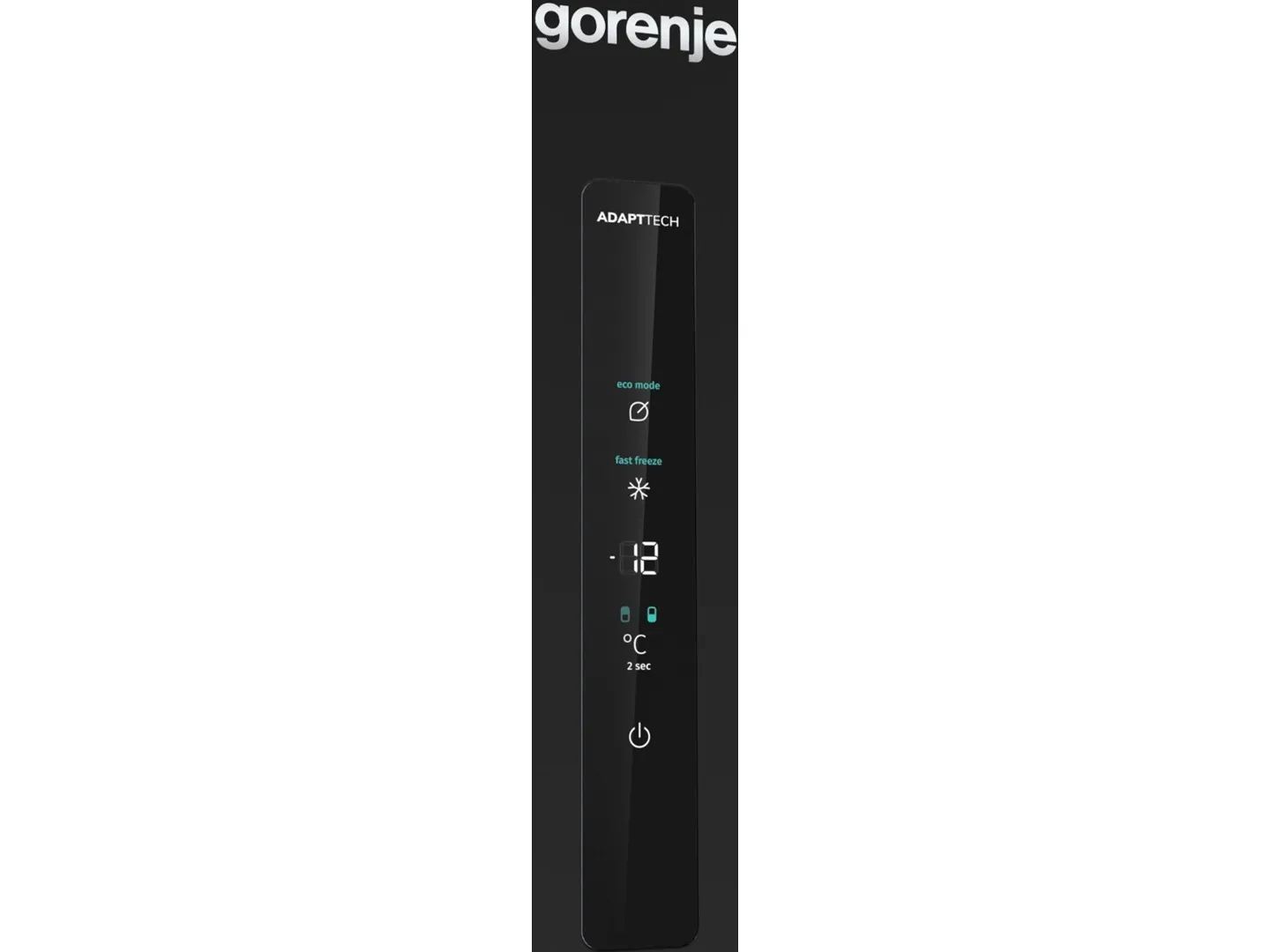 Gorenje NRK6192ABK4 - Køleskab/fryser - bund-fryser - bredde: 60 cm - dybde: 59.2 cm - højde: 185 cm - 300 liter - Klasse E - sort