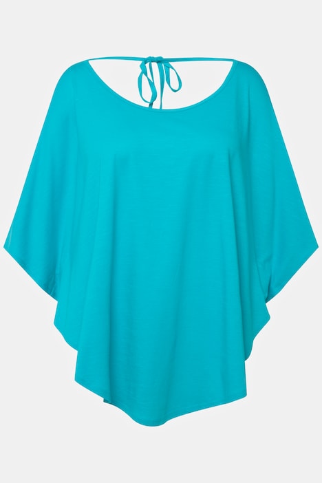 T-Shirt-Kimono, A-Linie, Cut-Outs, Rundhals, 3/4-Arm