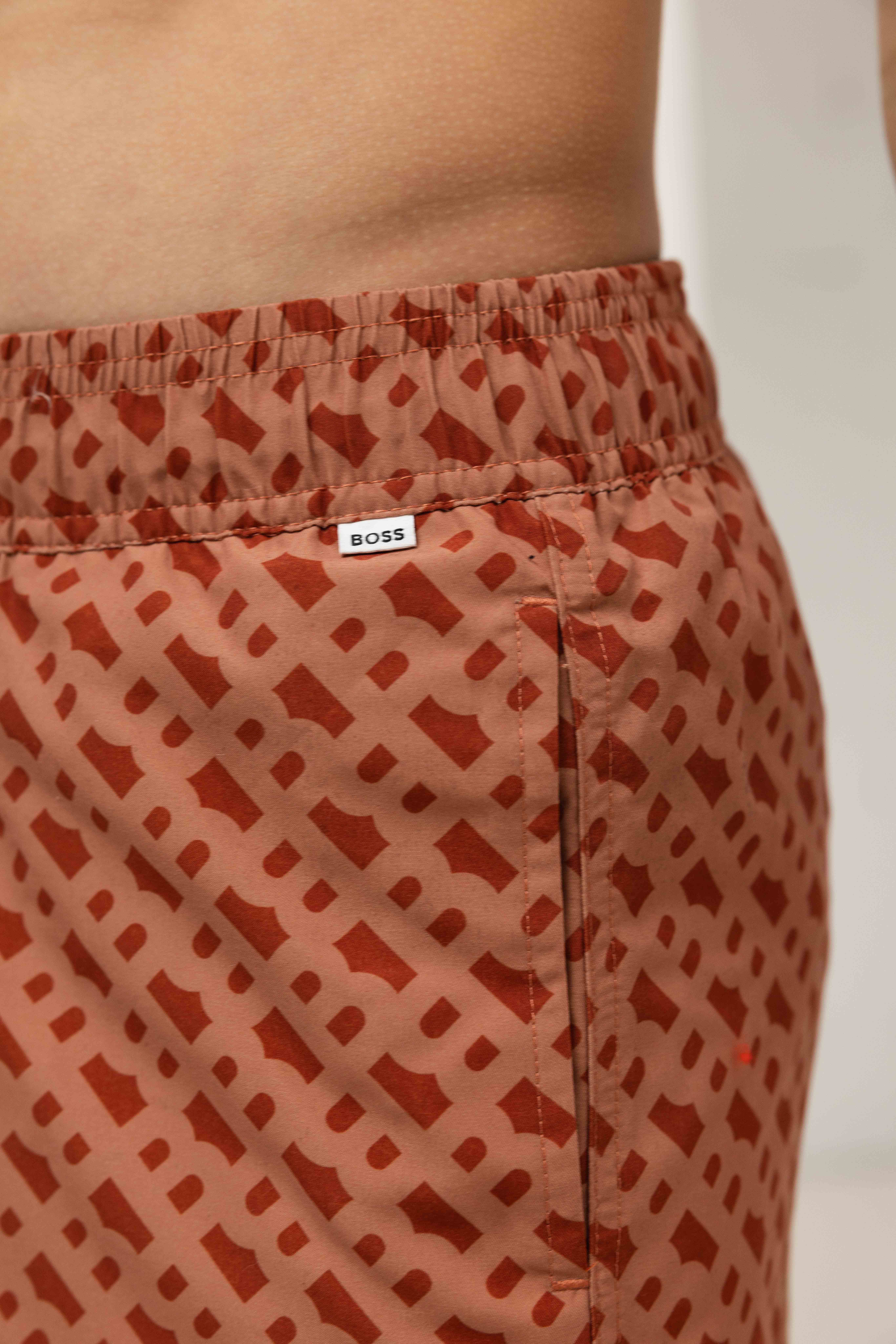 Hugo Boss All Over Print  Zwembroek Kids Bruin