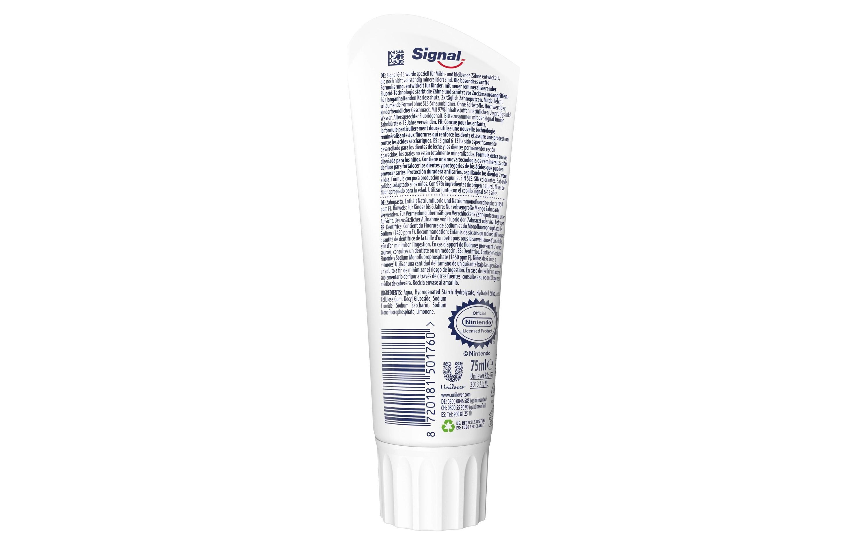 Zahnpasta Junior Milde MinzeZahncreme mit mildem Minzgeschmack