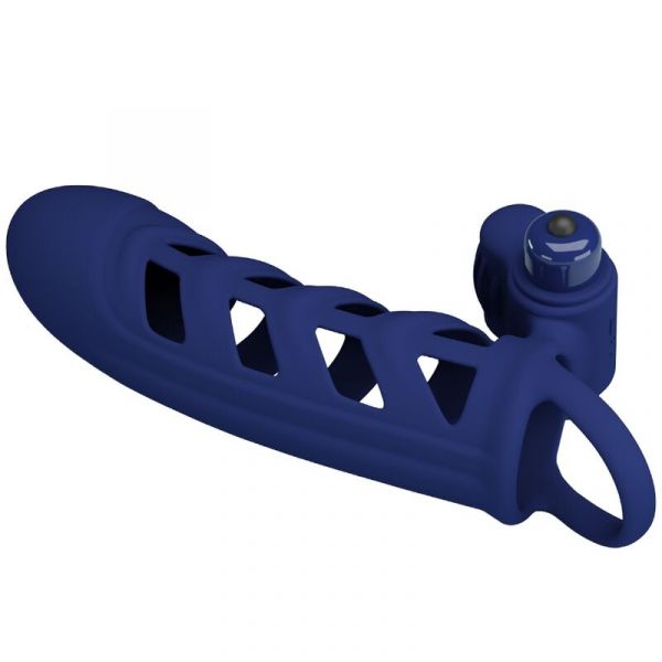 Pretty Love Altaf Anel Vibrador com Bainha Azul