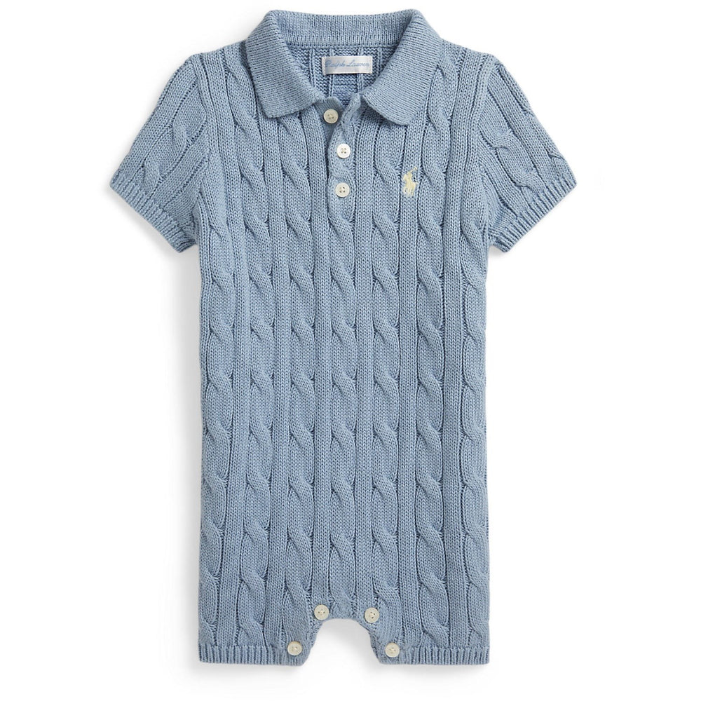 Køb Ralph Lauren Baby Vessel Blue Shortall