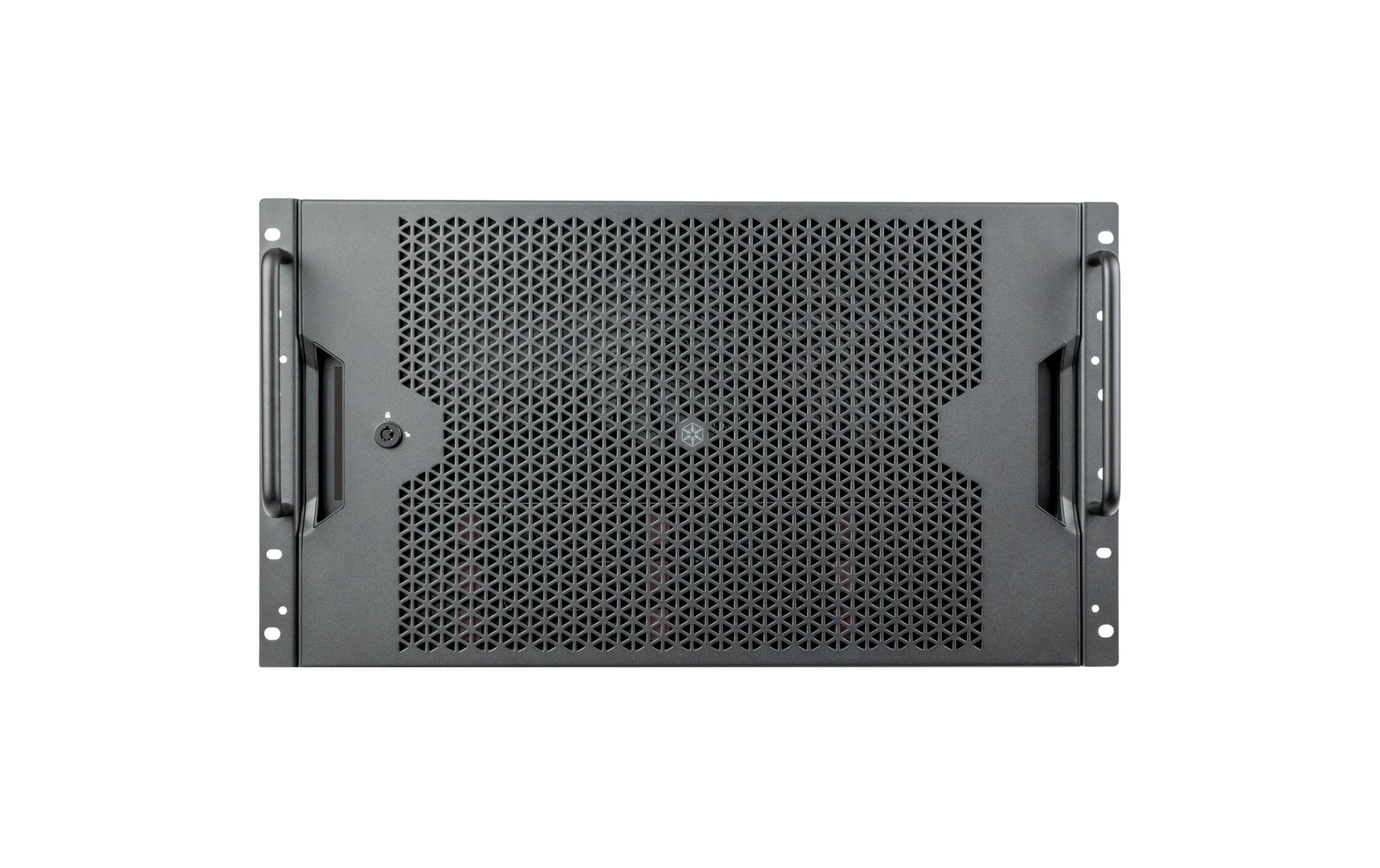 Gehäuse SST-RM61-312<br>6U 12-Bay Rackmount-Gehäuse mit Kompatibilität mit zwei Netzteilen