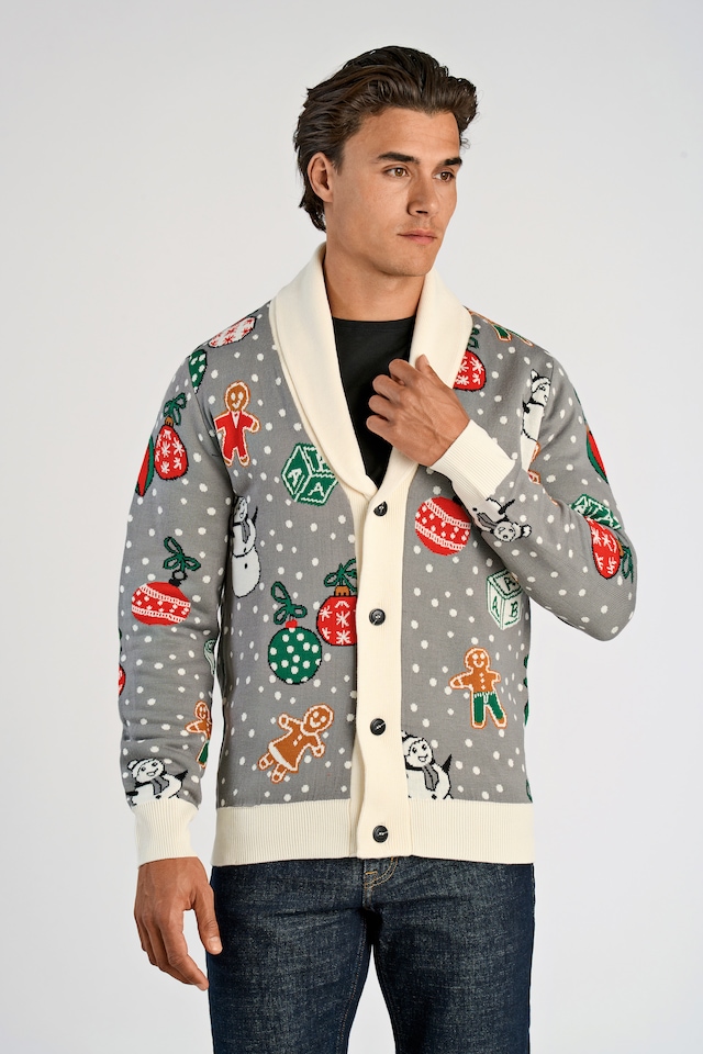 LINDBERGH Weihnachtspullover , mit Intarsien Muster