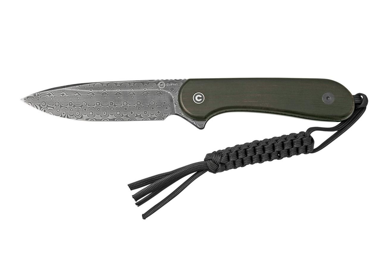 Civivi Elementum Fixed Blade C2105-DS1 damascus, ebony, vaststaand mes