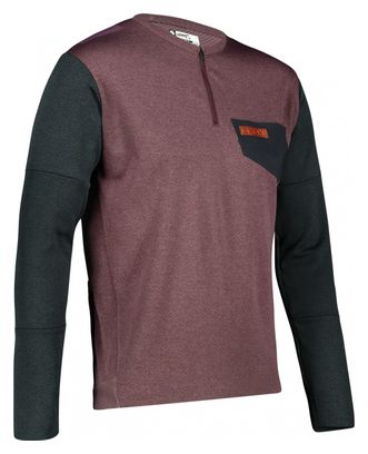Maillot Manches Longues VTT Trail 4.0 Malbec Rouge / Noir