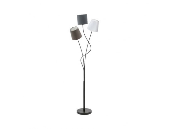 EGLO - Lampadaire salon Lampadaire abat-jour Maronda H152 cm - Tissu