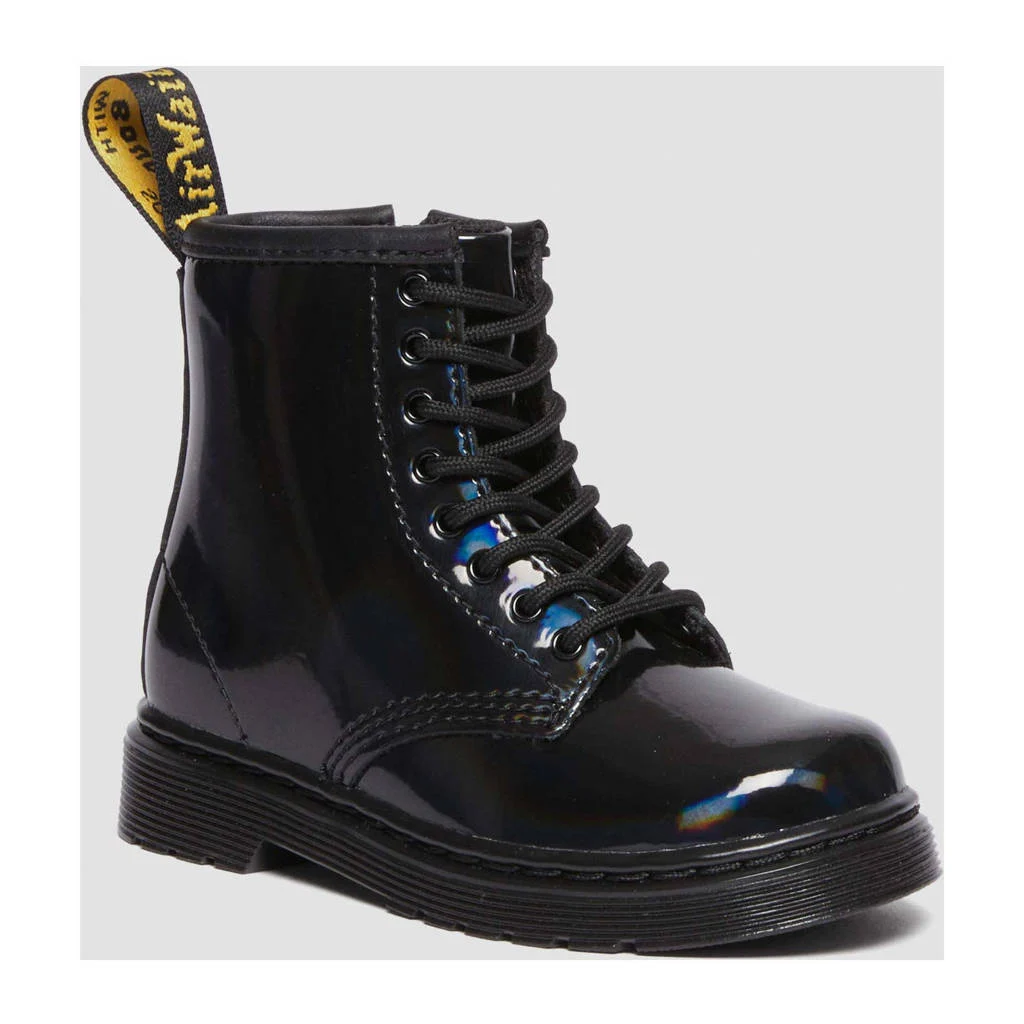 Dr. Martens 1460 T Peuter leren veterboots zwart rainbow