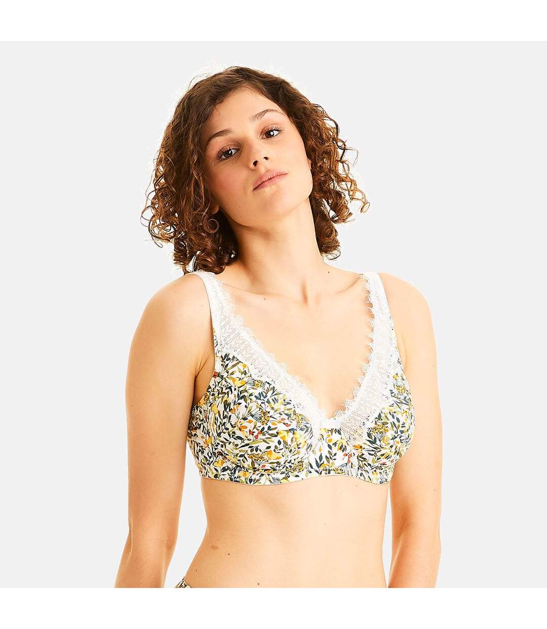 Soutien-gorge grand maintien ivoire Pamoison