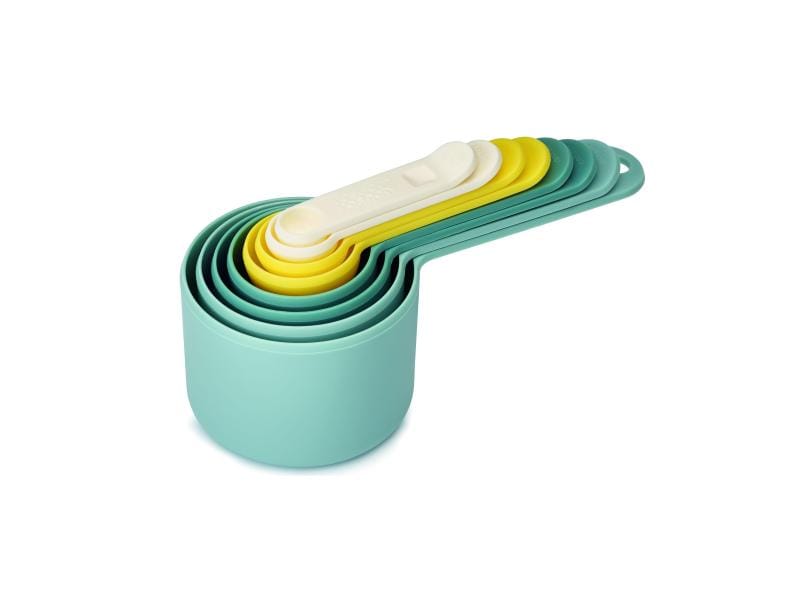 Joseph Joseph Messlöffel Nest 8 Stück, Blau/Gelb/Weiss Messbecherset, mehrfarbig