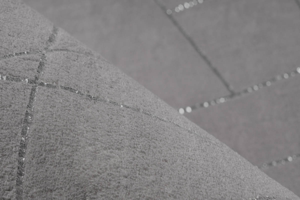 Teppich BIJOU 100 - taupe-silber - 80x150 cm