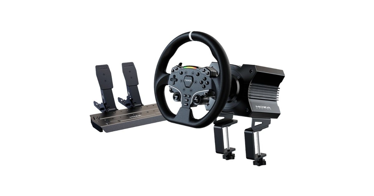 MOZAR5 + ES + SRP bundel  (Zwart, Basis, stuur en pedalen)