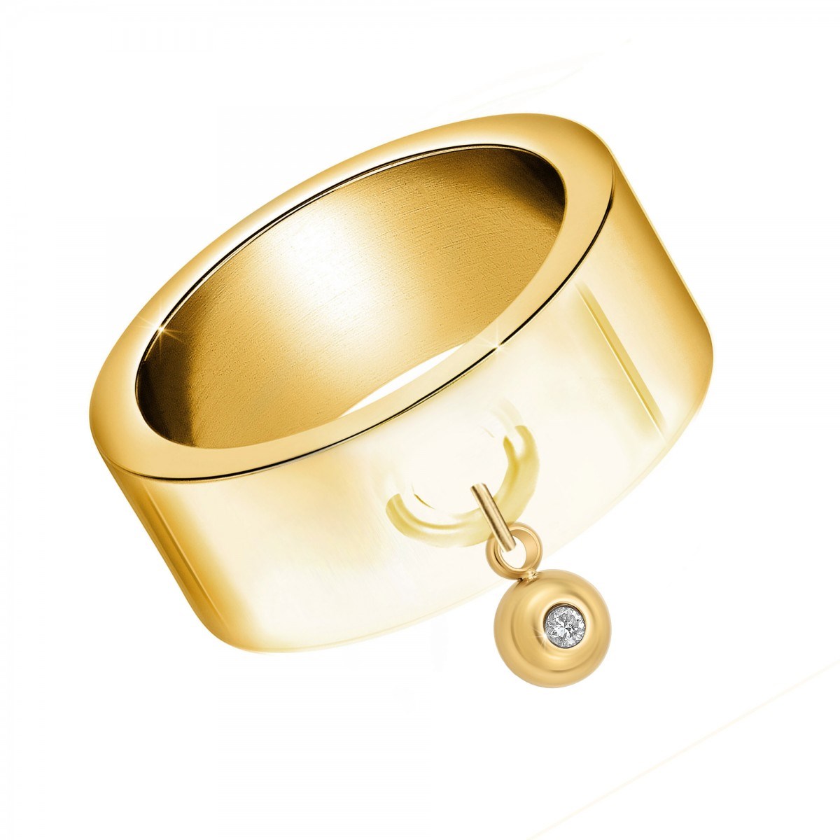 Bague SC Bohème ornée d'un véritable diamant blanc
