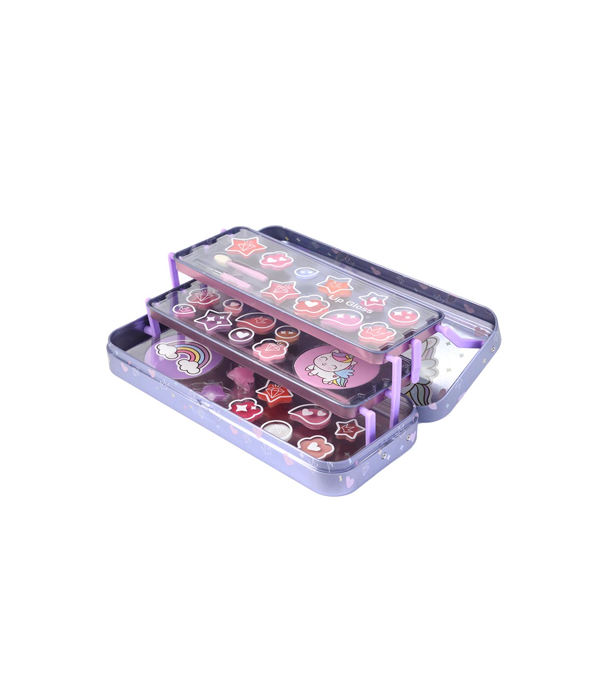 LipSmacker - Estojo de maquiagem Triple Layer Beauty Tin - Unicorn