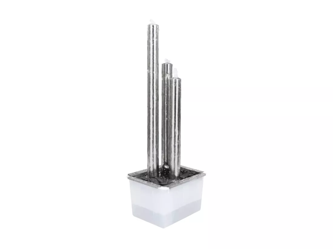 Fontaine de jardin Argenté 48x34x123 Acier inoxydable