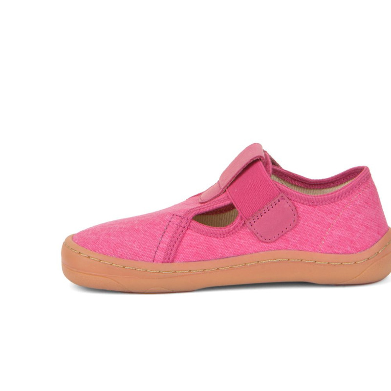 Froddo Froddo Barefoot T-Bar Toile Fuchsia