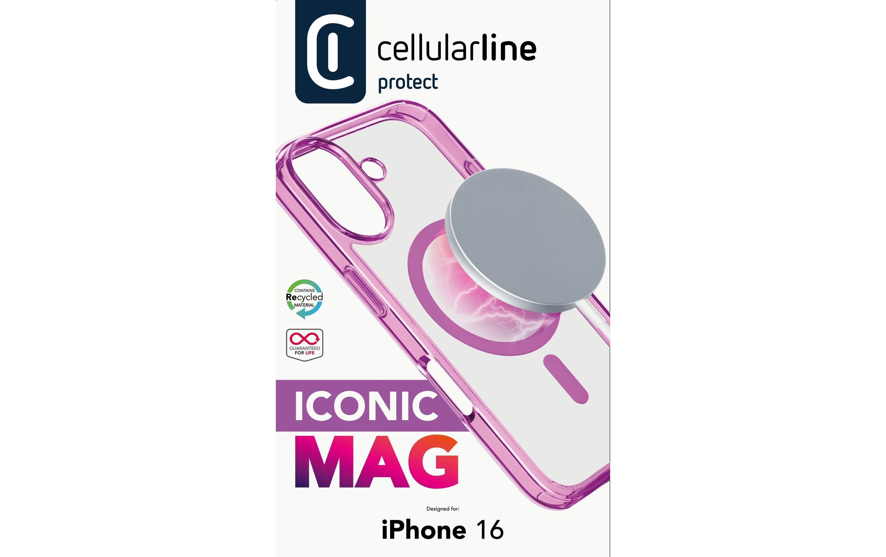 Back Cover Iconic iPhone 16 PinkSchutzhülle für das Apple iPhone 16