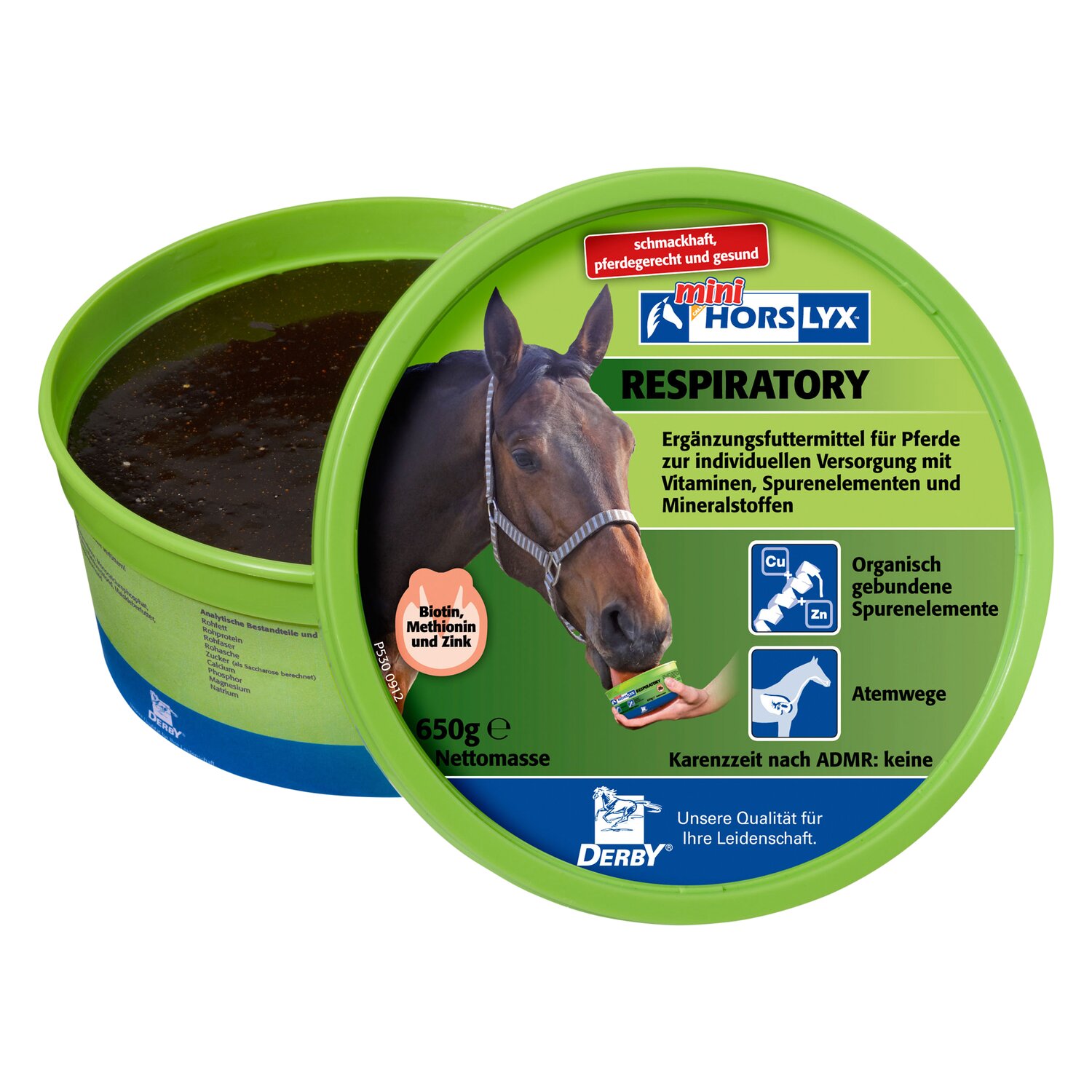 HORSLYX Leckschale Mini  - 650 g - respirator