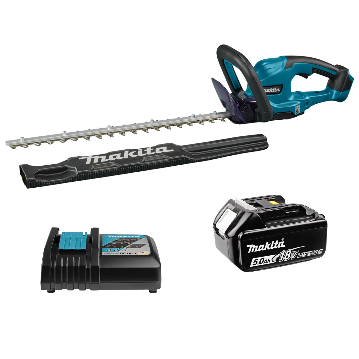 Makita DUH507RT LXT 18V Li-Ion accu heggenschaar set (1x 5,0 Ah accu) - 500 mm