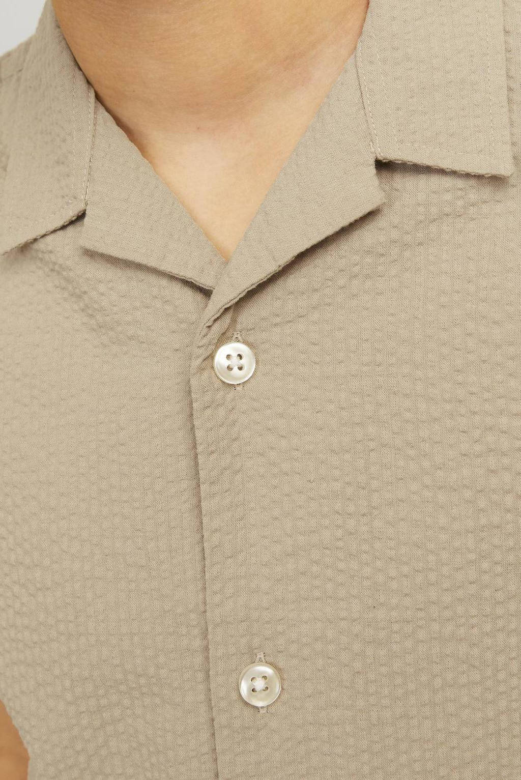 JACK & JONES overhemd JORPALMA beige