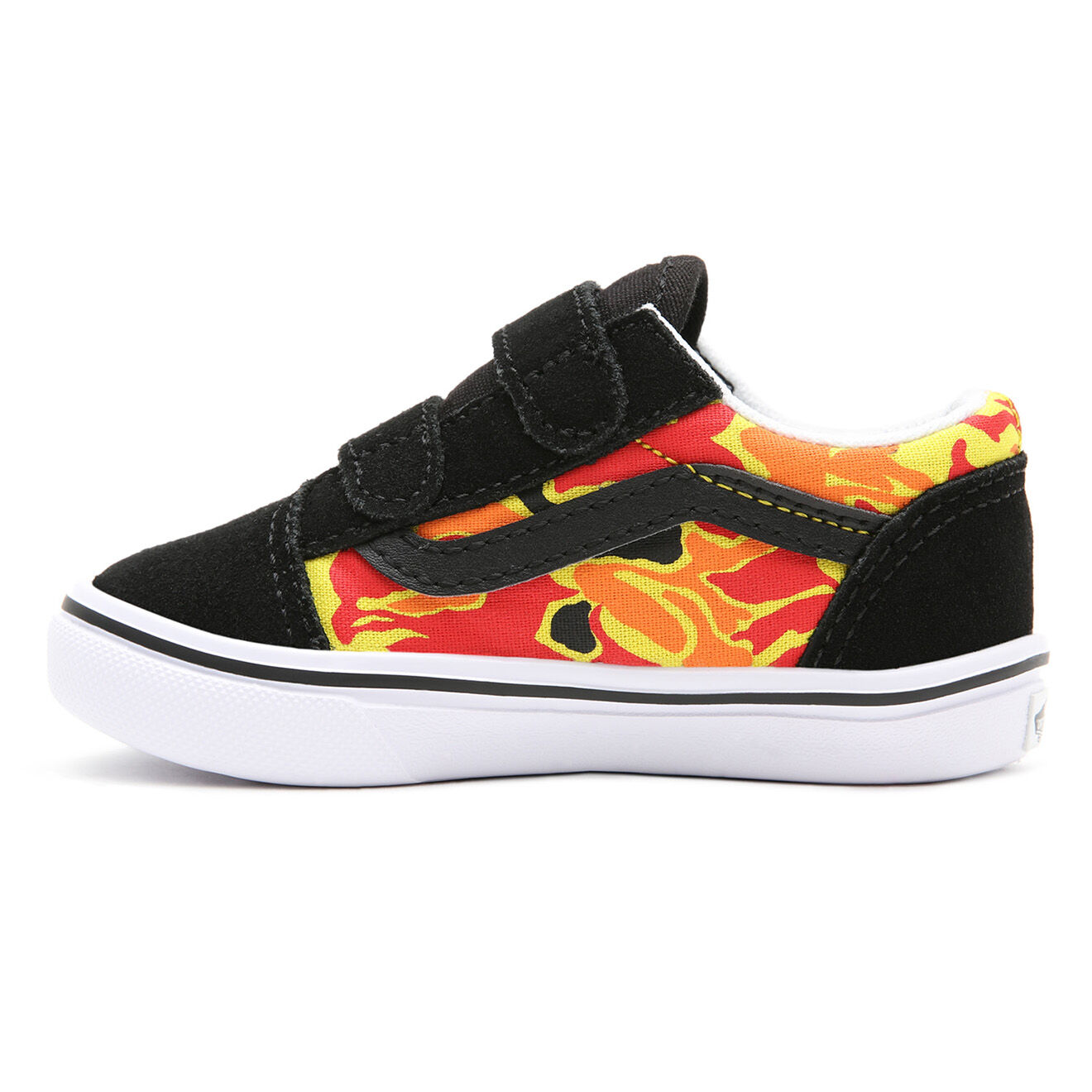 Vans Sneakers en Velours de Cuir & Textile ComfyCush Old Sko noir/orange