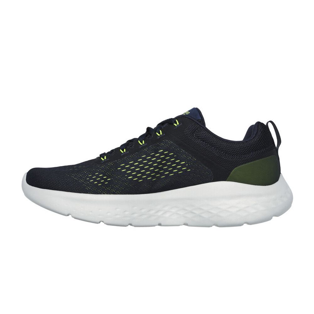 Skechers GO RUN LITE - Chaussures running Homme navy/lime
