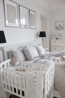 JLY ELLA Dream Lux Sprinkelseng Dropside med Babymatex Madrass 60x120, Hvit