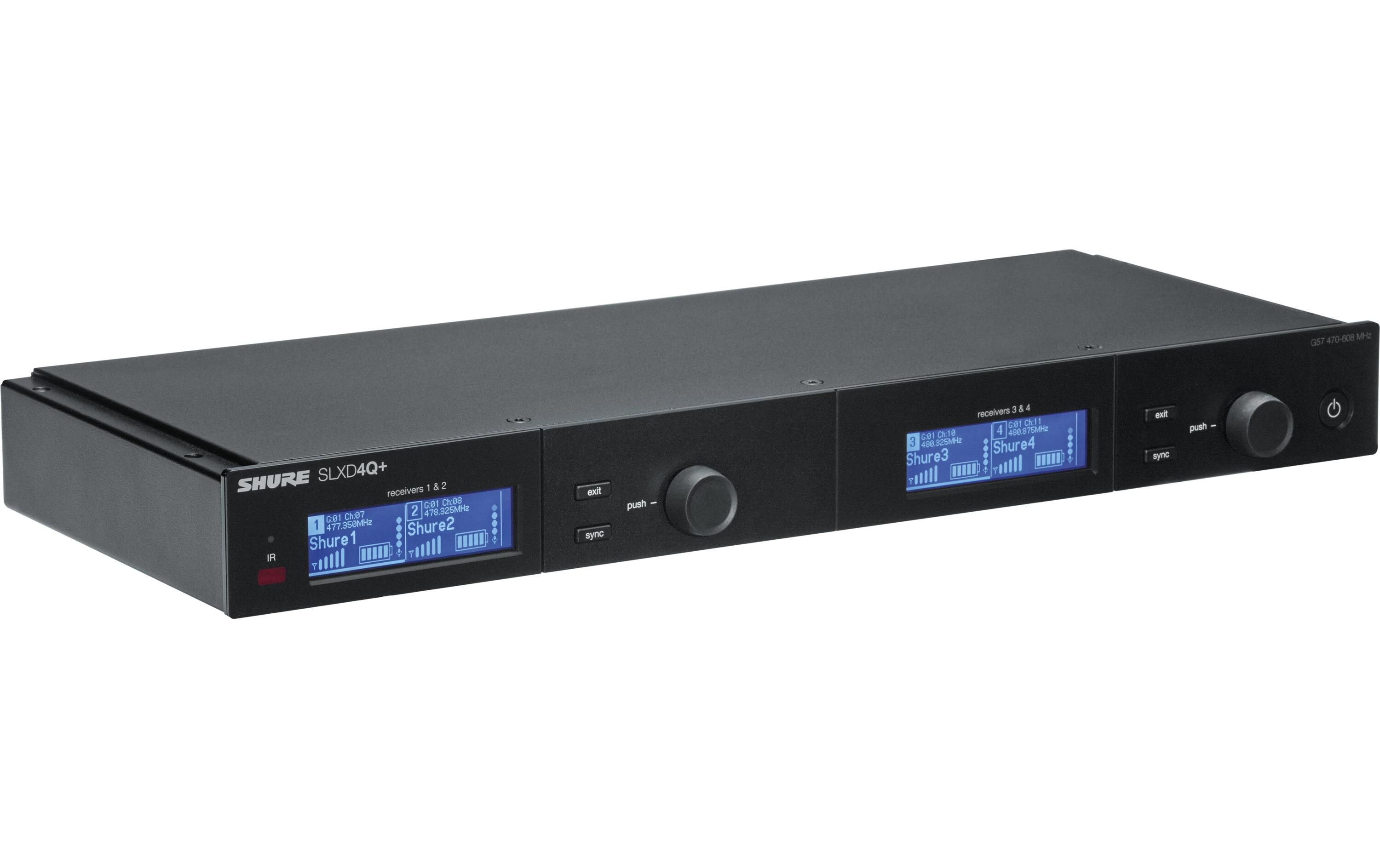Empfänger SLXD4Q<br>Digitaler Vierkanal-Funkempfänger