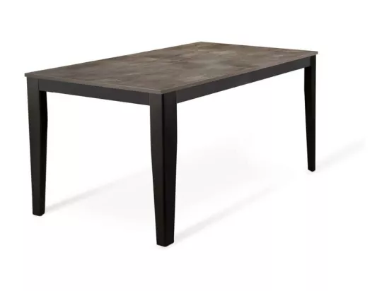 Big Table extensible (156/316 x 90 cm) en Mélamine Noir